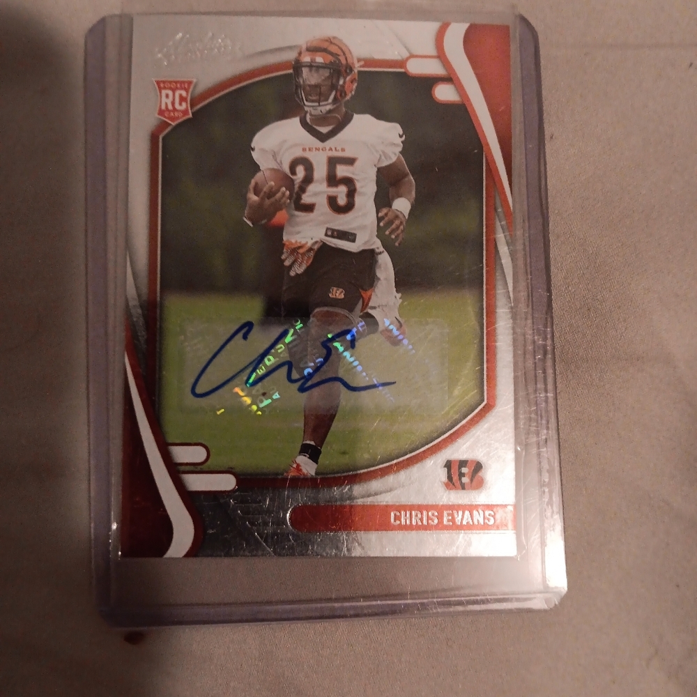 2024 Donruss Optic Football Chris Evans silver rookie auto